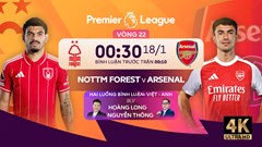 Link xem trực tiếp Nottingham vs Arsenal, 0h30 ngày 18.1, vòng 22 Ngoại hạng Anh