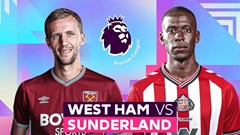 Nhận định trận đấu West Ham vs Sunderland, 19h30 ngày 24.1: Cuộc chiến sinh tồn tại London Stadium