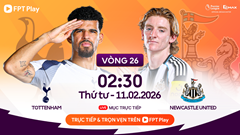 Link xem trực tiếp Tottenham vs Newcastle, 2h30 ngày 11.2, vòng 26 Ngoại hạng Anh