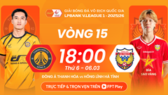 Link xem trực tiếp Thanh Hóa vs Hà Tĩnh, 18h00 ngày 6.3, vòng 15 V.League