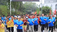 Phường Xuân Hoà sôi động Ngày chạy Olympic vì sức khỏe toàn dân