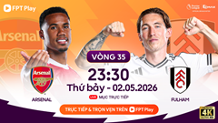 Link xem trực tiếp Arsenal vs Fulham, 23h30 ngày 2.5 - vòng 35 Ngoại hạng Anh