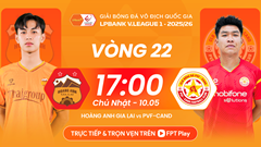 Link xem trực tiếp HAGL vs PVF-CAND, 17h00 ngày 10.5 - vòng 22 V.League