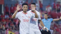 Highlight Hà Tĩnh vs Thể Công: Trung vệ Bùi Tiến Dũng lập cú đúp