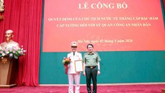 Phó Giám đốc Công an Hà Nội Nguyễn Ngọc Quyền được thăng cấp bậc Thiếu tướng