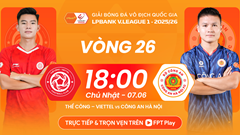 Link xem trực tiếp Thể Công vs CAHN, 18h00 ngày 7.6 - vòng 26