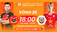 Link xem trực tiếp Ninh Bình vs Hà Tĩnh, 18h00 ngày 7.6 - vòng 26