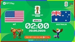 Link xem trực tiếp Mỹ vs Australia, 2h00 ngày 20.6 - bảng D World Cup 2026