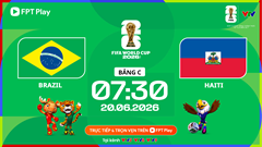 Link xem trực tiếp Brazil vs Haiti, 7h30 ngày 20.6 - bảng C World Cup 2026