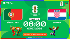 Link xem trực tiếp Bồ Đào Nha vs Croatia, 6h00 ngày 3.7 - vòng 1/16 World Cup 2026