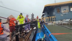 Quảng Ninh: Kịp thời cứu thành công 3 thuyền viên bị chìm do ảnh hưởng cơn bão số 1
