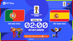 Link xem trực tiếp Bồ Đào Nha vs Tây Ban Nha, 2h00 ngày 7.7 - vòng 1/8 World Cup 2026