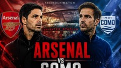 Nhận định trận đấu Arsenal vs Como, 1h30 ngày 13.8: Tìm kiếm bước chạy đà tốt