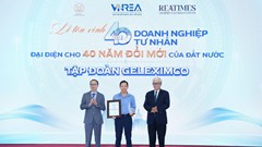 Geleximco được vinh danh Top doanh nghiệp tư nhân tiêu biểu đại diện cho 40 năm đổi mới đất nước