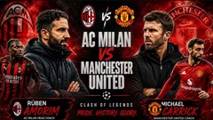 Nhận định trận đấu Man United vs AC Milan, 21h45 ngày 15.8: “Quỷ đỏ” gặp cố nhân