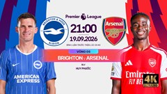 Link xem trực tiếp Brighton vs Arsenal, 21h00 ngày 19.9 - Ngoại hạng Anh