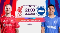 Nhận định trận đấu Liverpool vs Brighton, 21h00 ngày 25.10: Anfield chưa mở hội