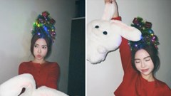 Gen Z phát sốt với trend buộc tóc kiểu cây thông Noel siêu xinh