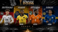 Lịch thi đấu Bảng E World Cup 2026: “Cỗ xe tăng” Đức thiếu vắng trụ cột