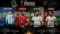 Lịch thi đấu Bảng J World Cup 2026: Đương kim vô địch Argentina quyết tâm bảo vệ ngôi vương