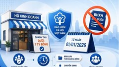 Chủ hộ kinh doanh dưới 1 tỉ đồng được dừng đóng BHXH bắt buộc từ năm 2026