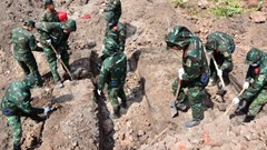 Phát hiện thêm 11 hài cốt, 5 di vật tại Công viên Lê Thị Riêng