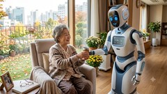 Khi robot trở thành “người thân” của người cao tuổi, người bệnh ở Hàn Quốc