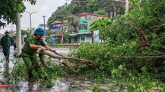 Những hình ảnh đầu tiên ở Ninh Bình khi bão số 3 đổ bộ