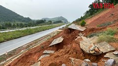 Ninh Bình: Taluy dương tuyến đường 1.913 tỉ đồng bị sụt lún, sạt lở