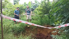 Ninh Bình: Những hố sụt bất thường khiến người dân bất an