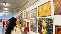 262 tác phẩm mỹ thuật đặc sắc chào mừng Ngày Giải phóng Thủ đô