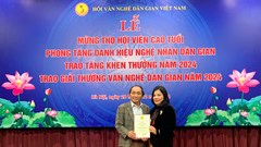 Giải thưởng Văn nghệ dân gian năm 2024