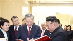 Tổng Bí thư Tô Lâm hội đàm với Tổng Bí thư, Chủ tịch Quốc vụ Triều Tiên Kim Jong Un