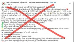 Cảnh báo: Giả mạo từ thiện kêu gọi ủng hộ vùng lũ để lừa tiền người dân