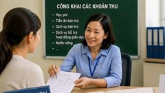 Tiền dịch vụ hỗ trợ trường học còn dư cuối năm có trả lại phụ huynh?
