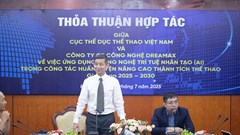 Kí kết thoả thuận hợp tác về ứng dụng công nghệ trí tuệ nhân tạo (AI) trong công tác huấn luyện thể thao 