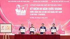 Phát hành bộ tem bưu chính kỷ niệm 80 năm Quốc khánh 2.9