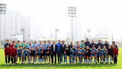 Lãnh đạo Bộ VHTTDL, Cục TDTT Việt Nam và LĐBĐ Việt Nam chúc Tết đội tuyển nữ Việt Nam