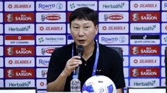 HLV Kim Sang-sik hài lòng với màn thi đấu của đội tuyển Việt Nam sau chiến thắng trước Myanmar