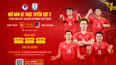 Mở bán đợt hai vé trận bán kết Việt Nam - Malaysia tại ASEAN Hyundai Cup 2026