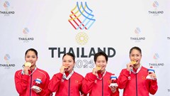 Võ sĩ Nguyễn Ngọc Trâm cùng đồng đội bước vào hành trình bảo vệ HCV ASIAD