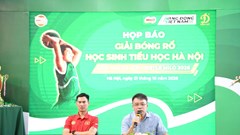 96 đội tranh tài tại Giải bóng rổ học sinh tiểu học Hà Nội 