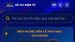 Sổ tay điện tử – Cẩm nang tiện ích của Đại hội Thể thao toàn quốc lần thứ X