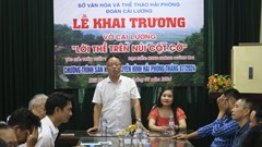 Sân khấu truyền hình Hải Phòng dựng vở “Lời thề trên núi cột cờ”