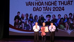 18 tập thể, cá nhân được trao Giải thưởng Đào Tấn 2024