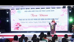 Tọa đàm “Phát huy vai trò giới trong xây dựng gia đình hạnh phúc” 