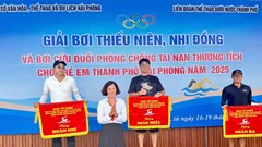 Bế mạc Giải Bơi thiếu niên, nhi đồng và Bơi cứu đuối phòng, chống tai nạn, thương tích trẻ em thành phố năm 2025