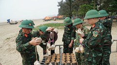 Cận cảnh “trận địa” pháo hoa chuẩn bị khai hội du lịch biển Sầm Sơn