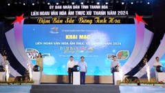 Hơn 100 gian hàng tham gia Liên hoan Văn hoá ẩm thực xứ Thanh