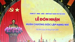 TP Thái Bình kỷ niệm 70 năm ngày giải phóng và đón nhận Huân chương Độc lập hạng Nhì